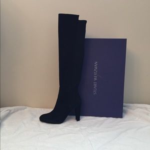 Stuart Weitzman demitone suede over-the-knee boots
